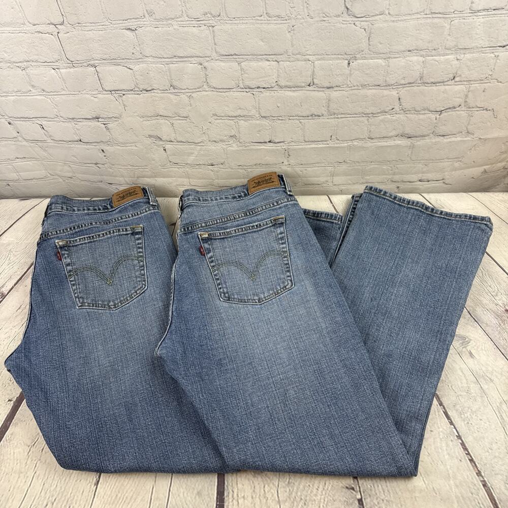 2 Pair Levis 515 Bootcut Jeans Women’s Size 14M Denim Blue